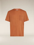 Men's Merino 150 Tech Lite Short Sleeve Relaxed Pocket T-Shirt Dusty clay - 6