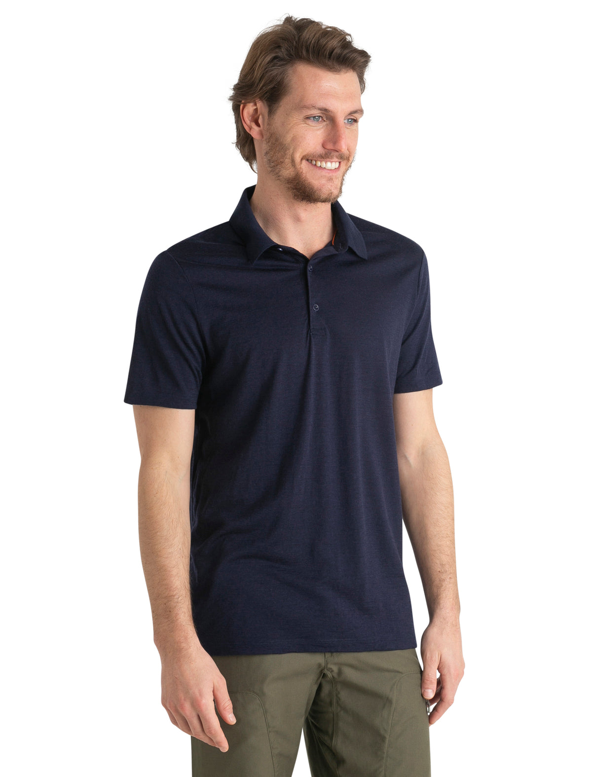 icebreaker Men's Merino 150 Tech Lite Short Sleeve Polo Midnight Navy MEN - 15