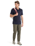 icebreaker Men's Merino 150 Tech Lite Short Sleeve Polo Midnight Navy MEN - 18