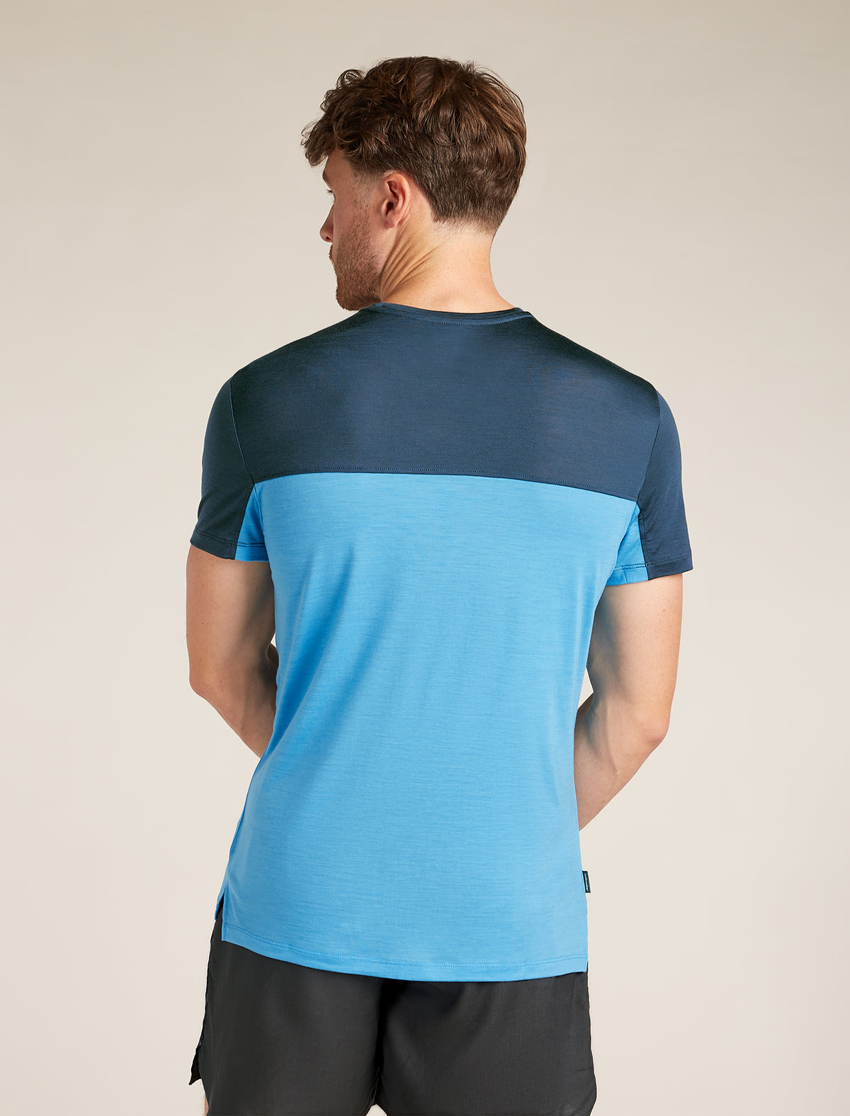 Men's Merino Blend 125 Cool-Lite™ Sphere Short Sleeve T-Shirt Colour Block Arctic/abyss - 2