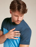 Men's Merino Blend 125 Cool-Lite™ Sphere Short Sleeve T-Shirt Colour Block Arctic/abyss - 5
