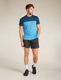 Men's Merino Blend 125 Cool-Lite™ Sphere Short Sleeve T-Shirt Colour Block Arctic/abyss - 3