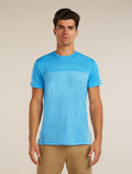 Men's Merino Blend 125 Cool-Lite™ Sphere Short Sleeve Tee Colour Block Arctic Heather/Artic - 1