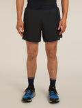 Men's Merino Blend 125 ZoneKnit™ Speed 6" Shorts Black - 1