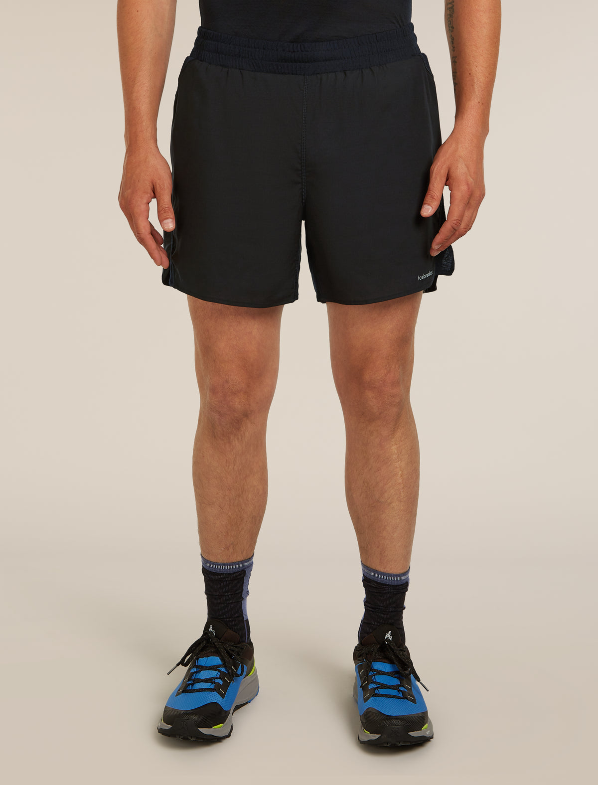 Men's Merino Blend 125 ZoneKnit™ Speed 6" Shorts Black - 1