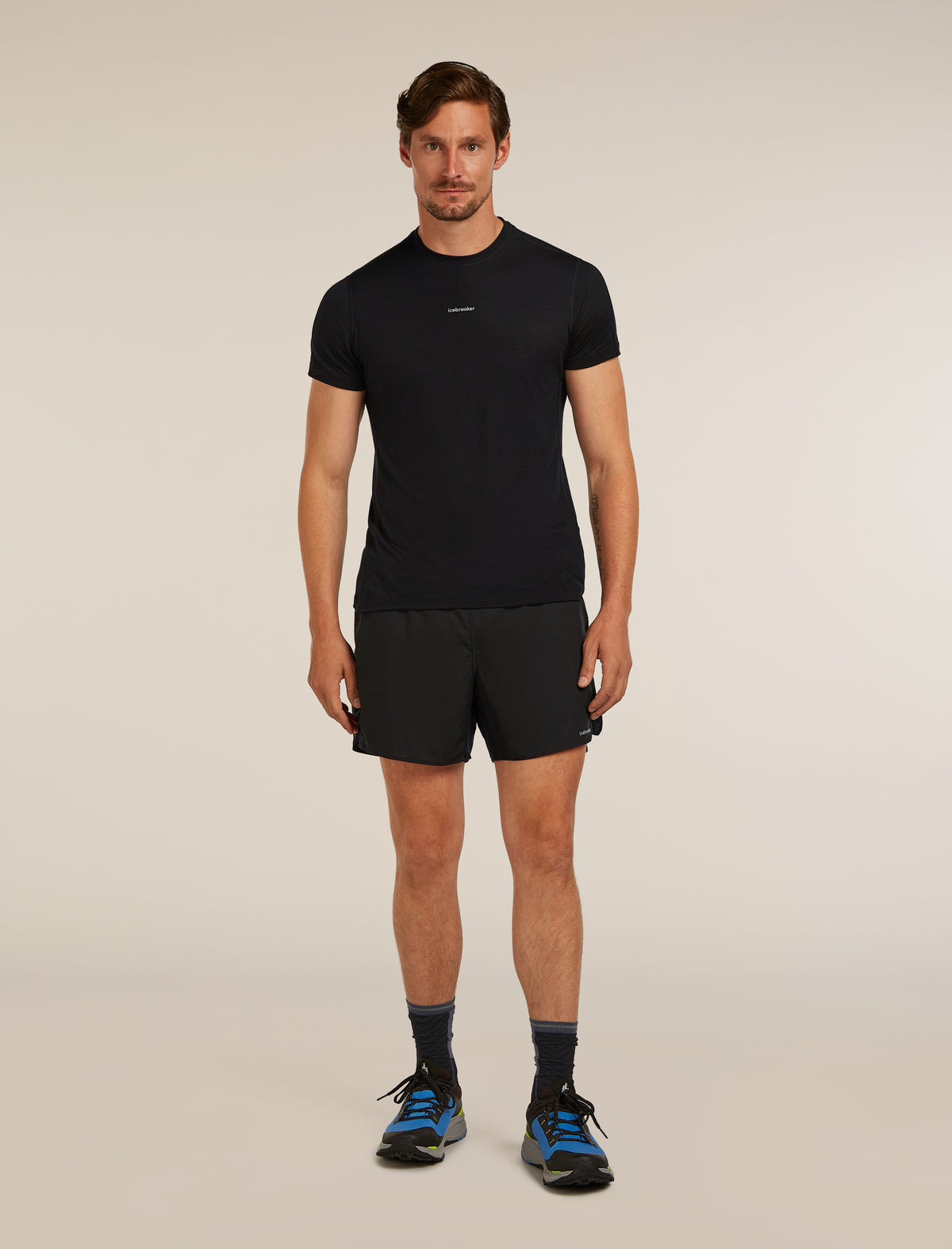 Men's Merino Blend 125 ZoneKnit™ Speed 6" Shorts Black - 3