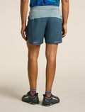 Men's Merino Blend 125 ZoneKnit™ Speed 6" Shorts Abyss/blue ash - 3