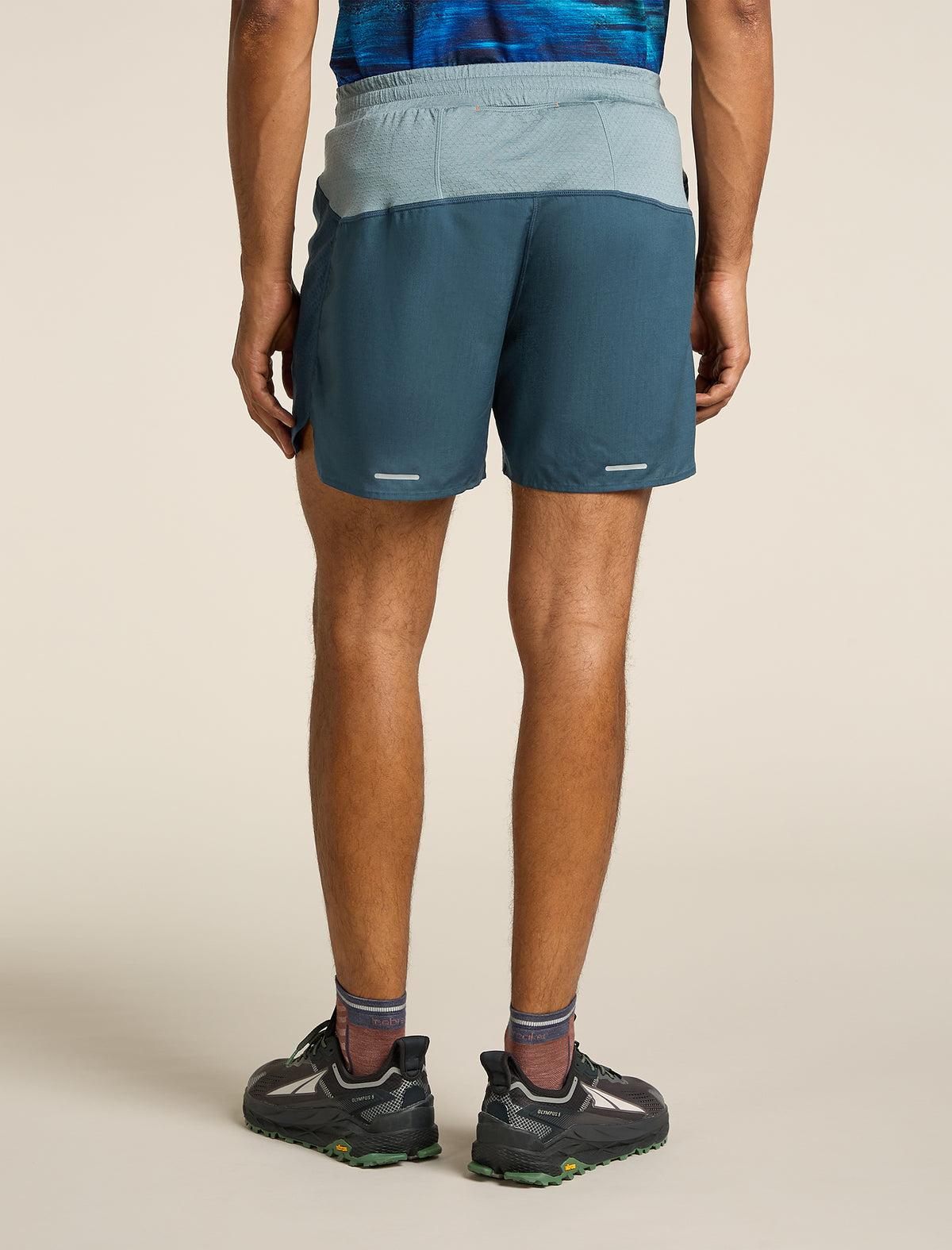 Men's Merino Blend 125 ZoneKnit™ Speed 6" Shorts Abyss/blue ash - 2
