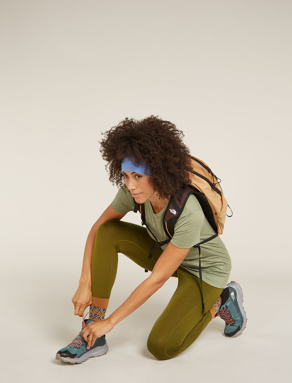 Women's Merino 260 Fastray 25" High Rise Tights Algae - 5