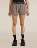 Women's Merino Blend 125 ZoneKnit™ Speed 3" Shorts Porcini/Black - 1