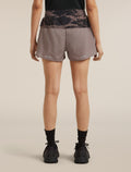 Women's Merino Blend 125 ZoneKnit™ Speed 3" Shorts Porcini/Black - 2
