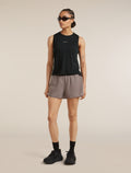 Women's Merino Blend 125 ZoneKnit™ Speed 3" Shorts Porcini/Black - 4