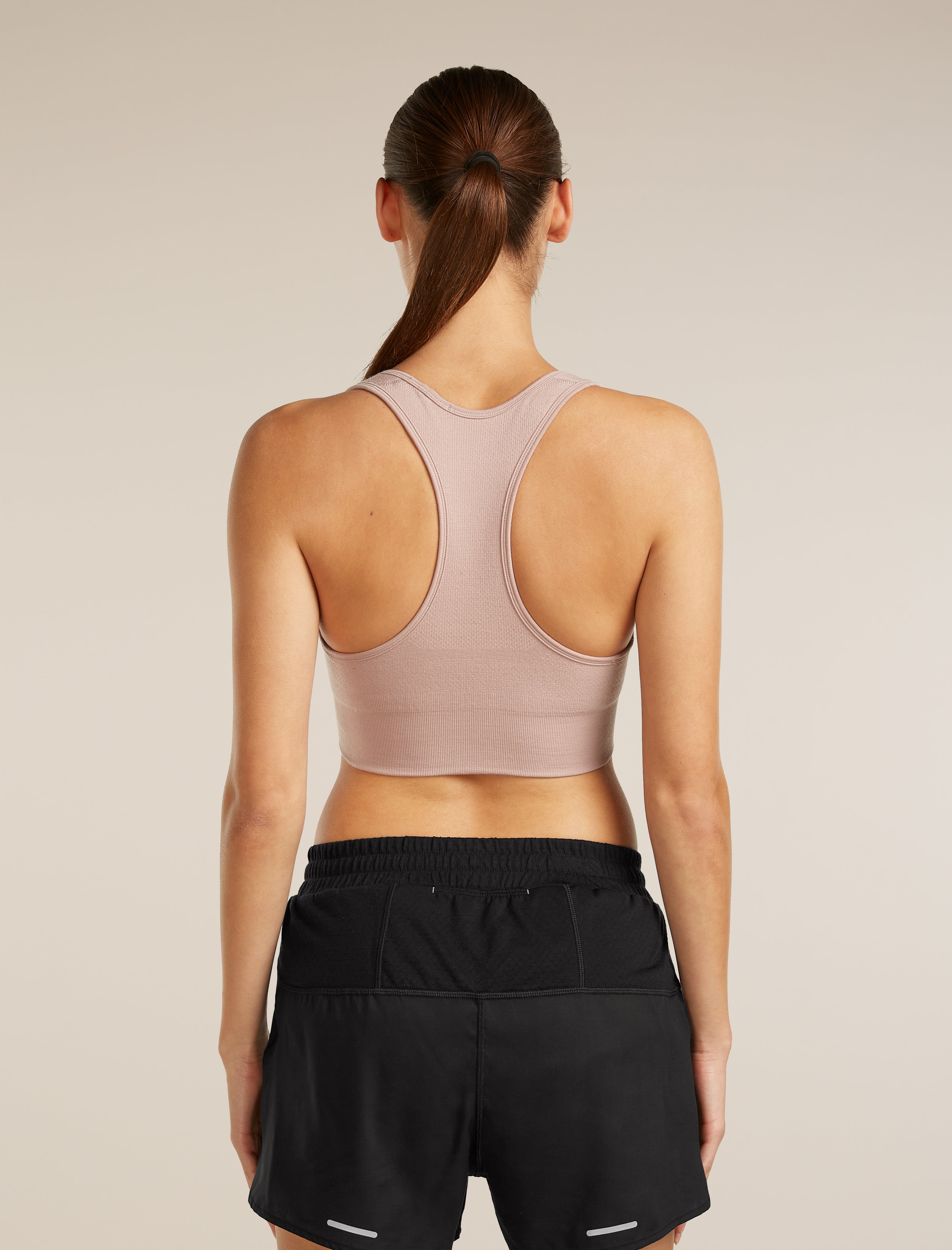 Women Merino Blend 260 ZoneKnit™ SeamleShort Sleeve Bra| icebreaker