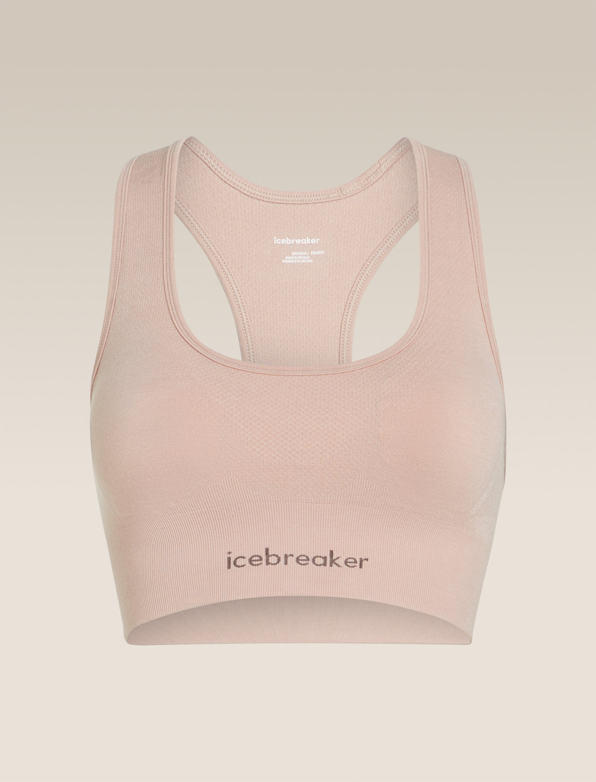 Women's Merino Blend 260 ZoneKnit™ Seamless Bra Pink quartz - 6