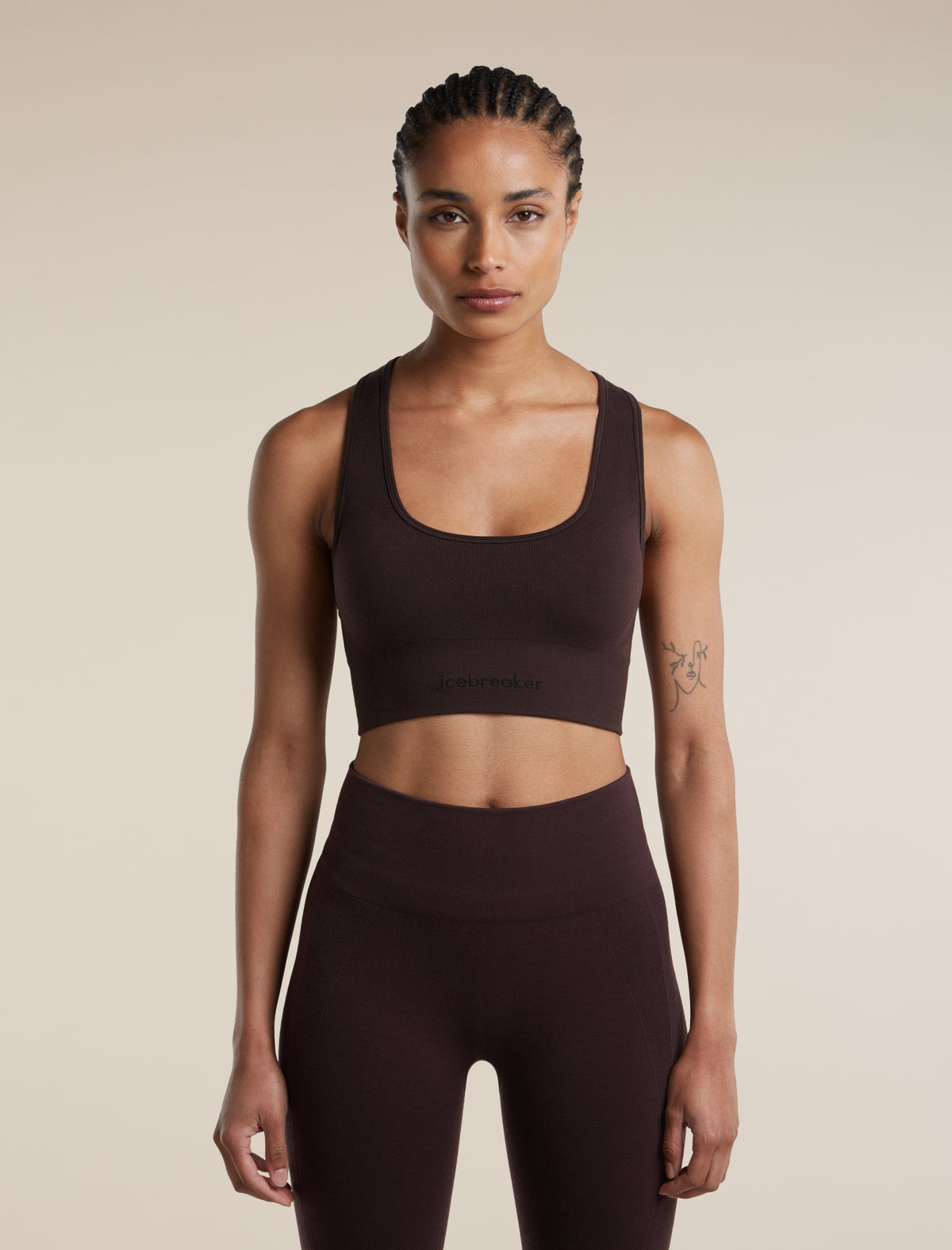 Women's Merino Blend 260 Zoneknit™ Seamless Bra Bittersweet - 1
