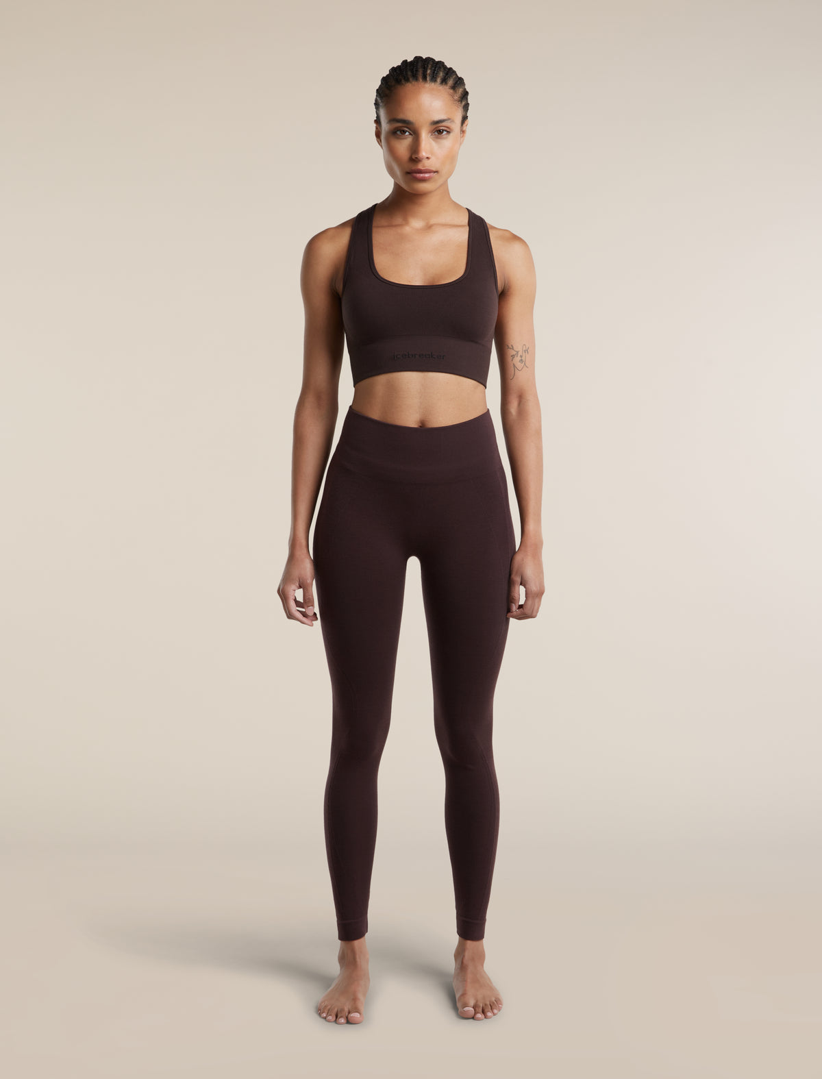 Women's Merino Blend 260 Zoneknit™ Seamless Bra Bittersweet - 3