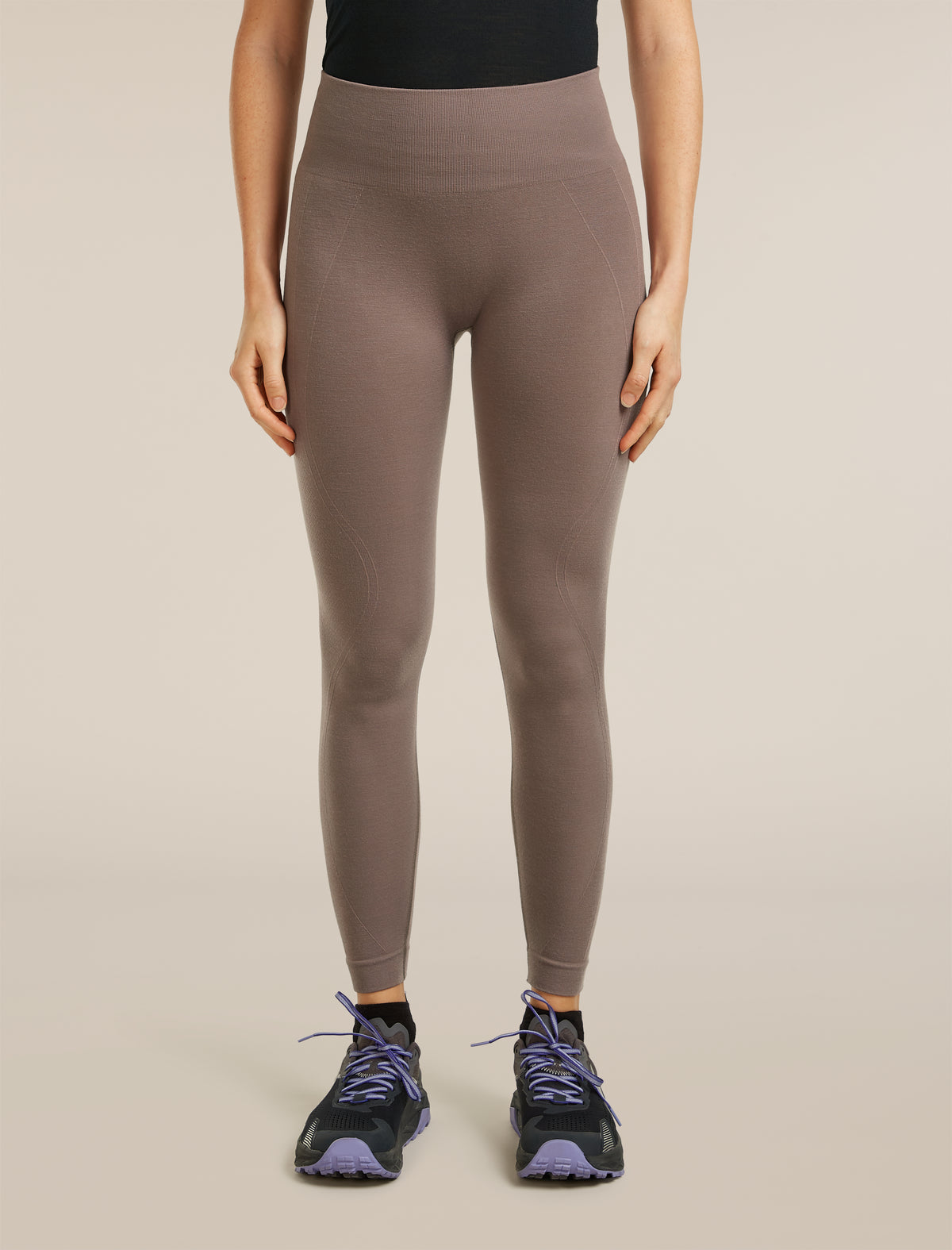 Women's Merino Blend 260 ZoneKnit™ Seamless 25" Tights Porcini - 1