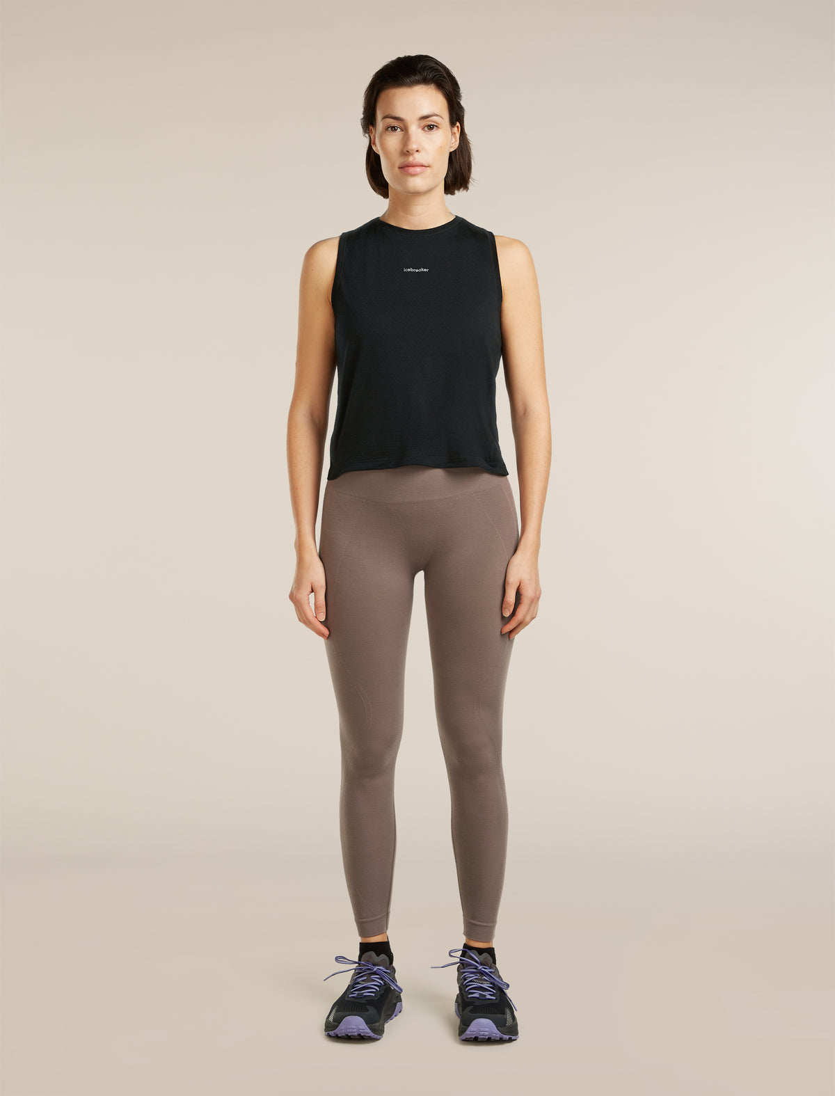 Women's Merino Blend 260 ZoneKnit™ Seamless 25" Tights Porcini - 3