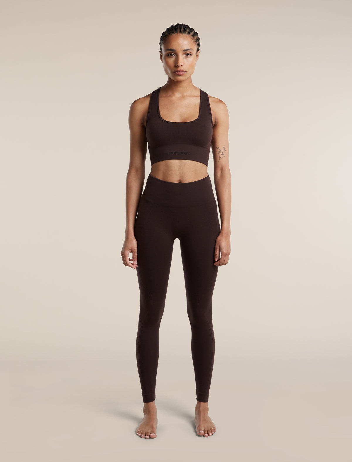 Women's Merino Blend 260 Zoneknit™ Seamless 25" Tights Bittersweet - 3