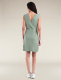 Women's Merino 200 Granary Sleeveless V Neck Dress Oil/Black/Silver - 2