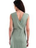 Women's Merino 200 Granary Sleeveless V Neck Dress Oil/Black/Silver - 7