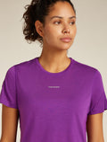 Women's Merino Blend 125 Cool-Lite™ Speed Short Sleeve Slit Back T-Shirt Passion - 6