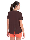 Women's Merino Blend 125 Cool-Lite™ Speed Short Sleeve Slit Back T-Shirt Bittersweet - 2