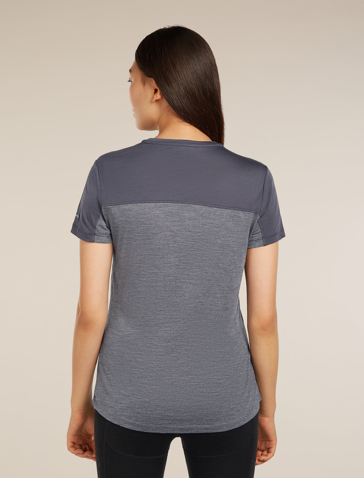 Women's Merino Blend 125 Cool-Lite™ Sphere Short Sleeve T-Shirt Colour Block Graphite Heather/Graphite - 2