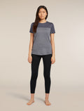 Women's Merino Blend 125 Cool-Lite™ Sphere Short Sleeve T-Shirt Colour Block Graphite Heather/Graphite - 3