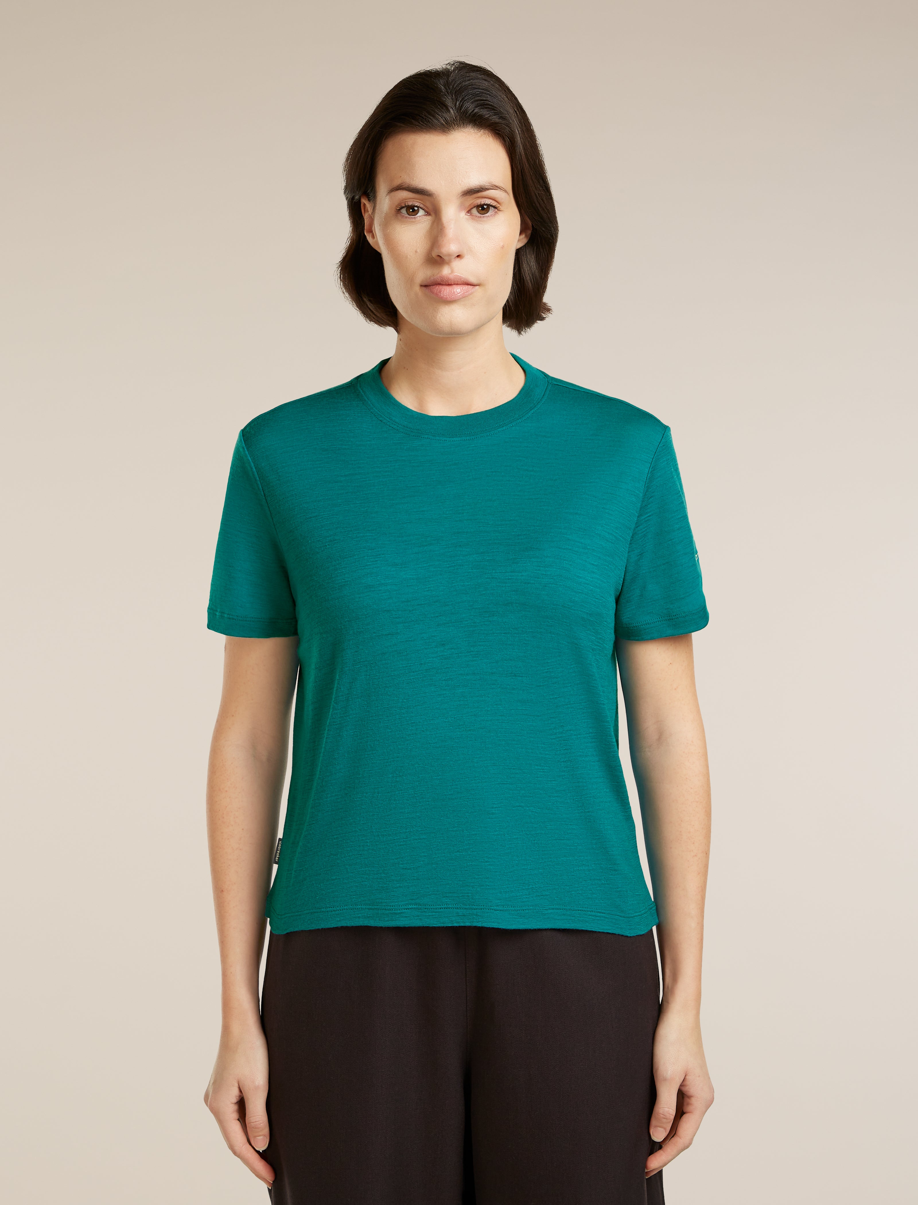 Women Merino 150 Tech Lite Short Sleeve Crop Tee| icebreaker