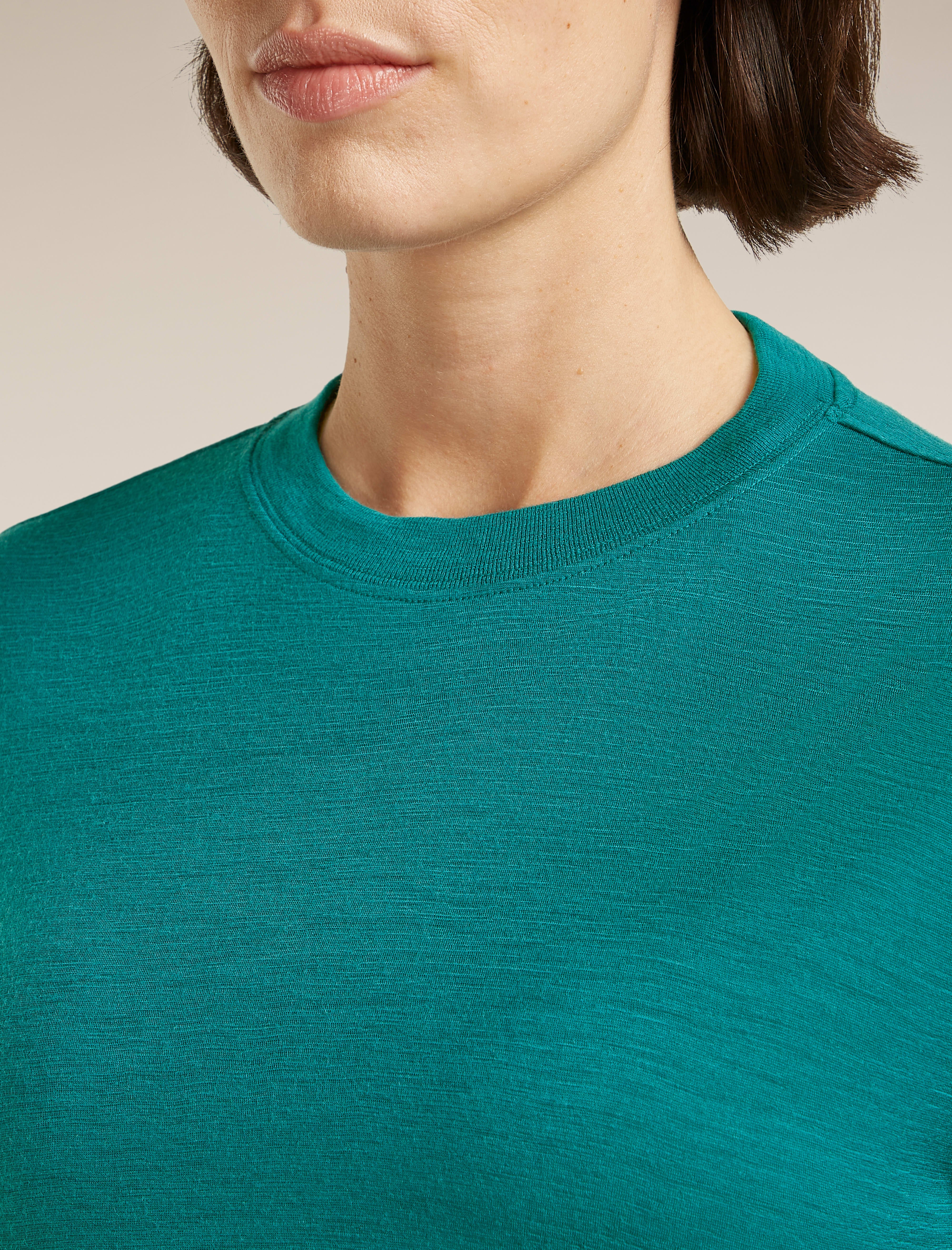 Women Merino 150 Tech Lite Short Sleeve Crop Tee| icebreaker