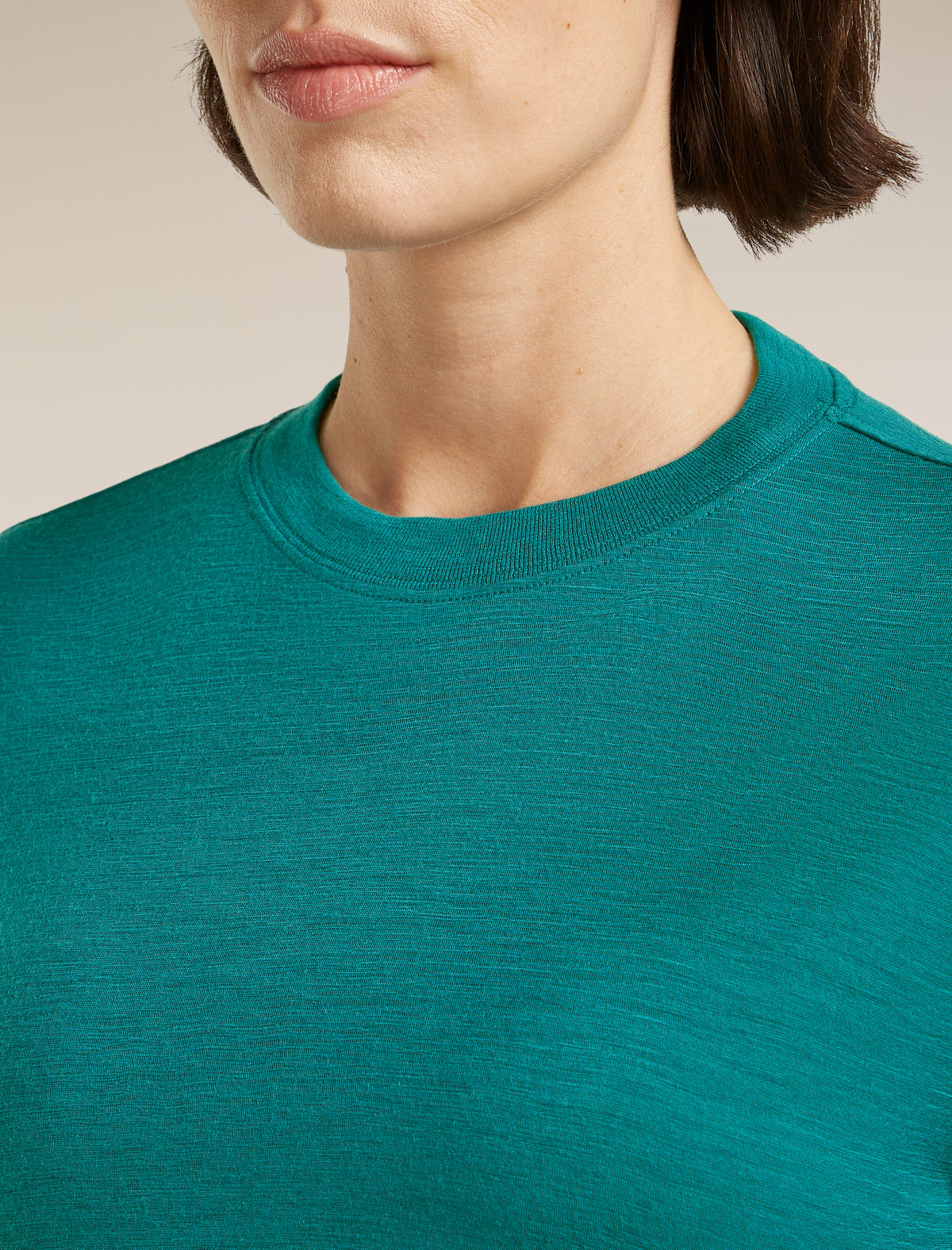 Women's Merino 150 Tech Lite Short Sleeve Crop Tee Tidal Teal - 5