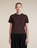 Women's Merino 150 Tech Lite Short Sleeve Crop Tee Bittersweet - 1