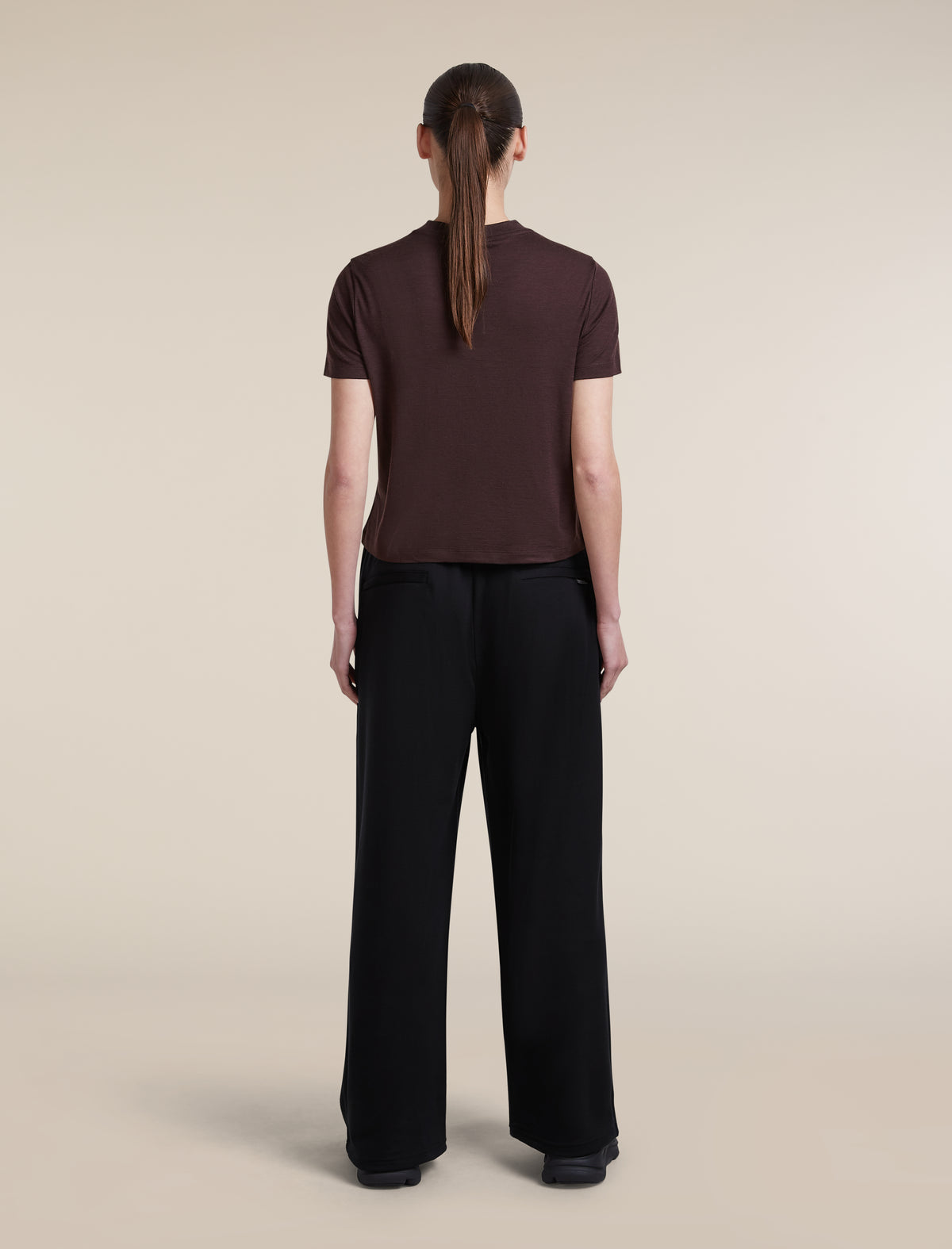 Women's Merino 150 Tech Lite Short Sleeve Crop Tee Bittersweet - 6