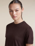 Women's Merino 150 Tech Lite Short Sleeve Crop Tee Bittersweet - 7