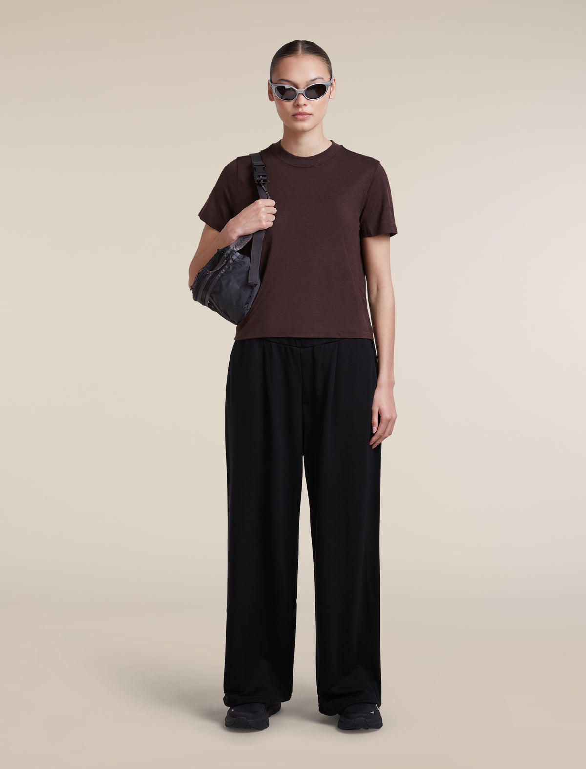 Women's Merino 150 Tech Lite Short Sleeve Crop Tee Bittersweet - 4