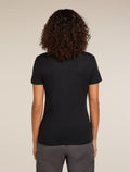 Women's Merino 150 Tech Lite Short Sleeve Polo Black - 2