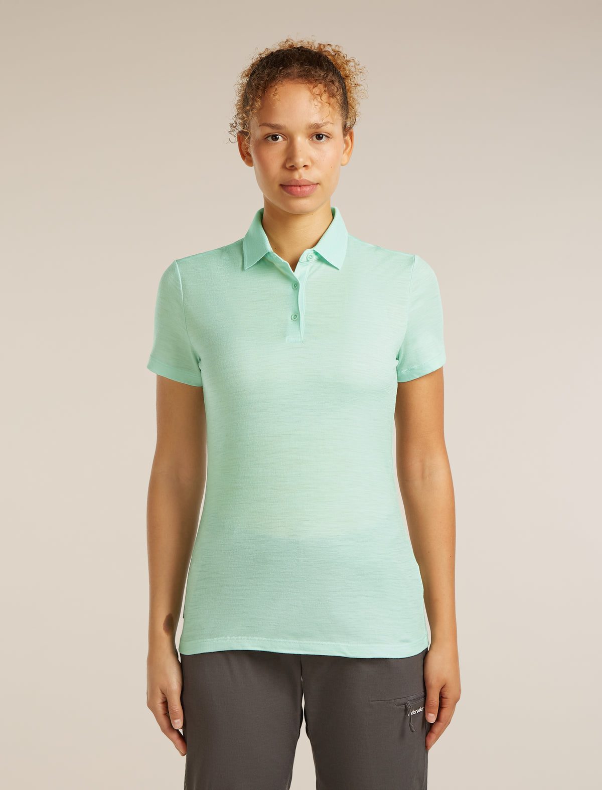 Women's Merino 150 Tech Lite Short Sleeve Polo Mint - 1