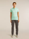 Women's Merino 150 Tech Lite Short Sleeve Polo Mint - 3