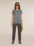 Women's Merino 150 Tech Lite Short Sleeve T-Shirt Gritstone Heather - 4