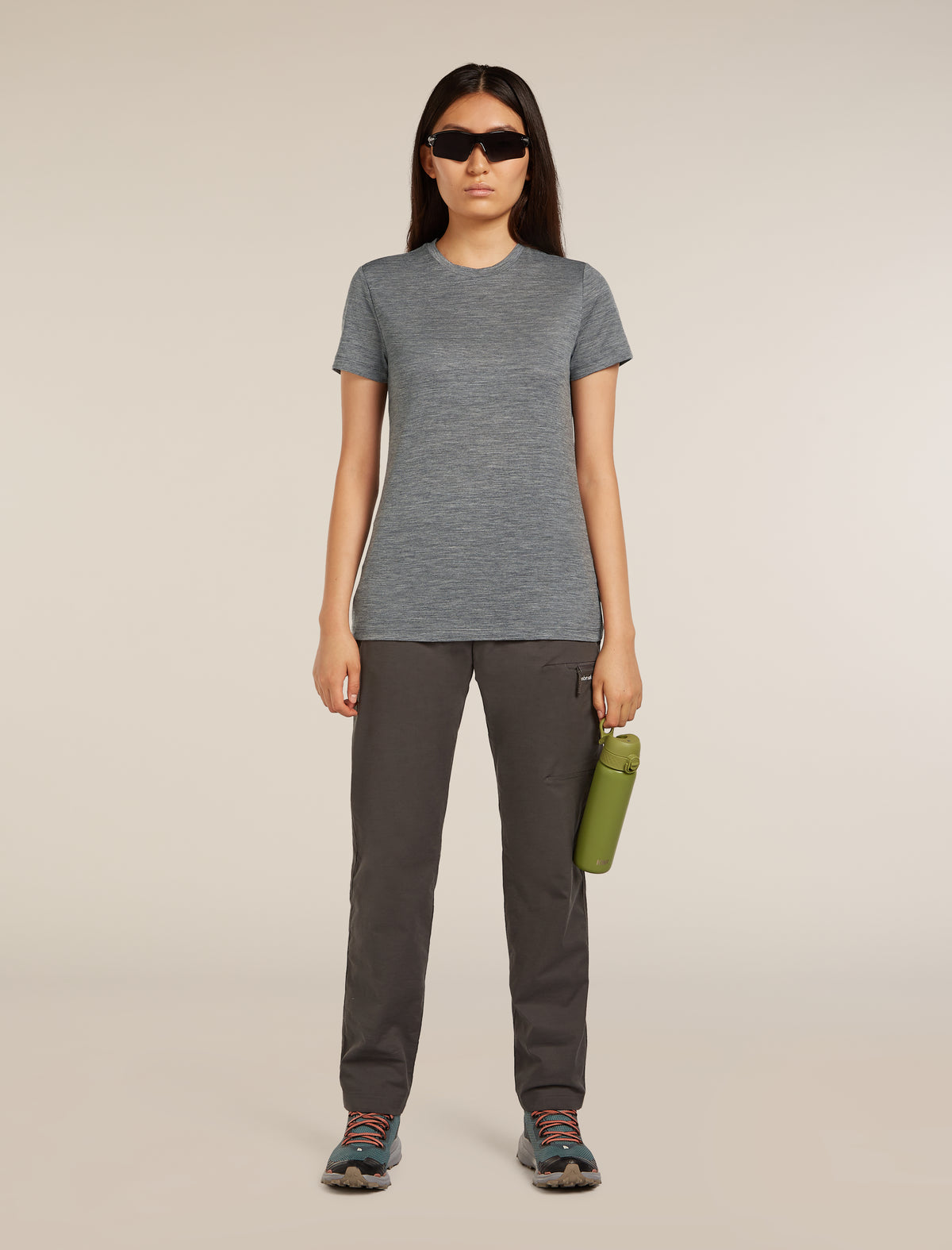 Women's Merino 150 Tech Lite Short Sleeve T-Shirt Gritstone Heather - 4