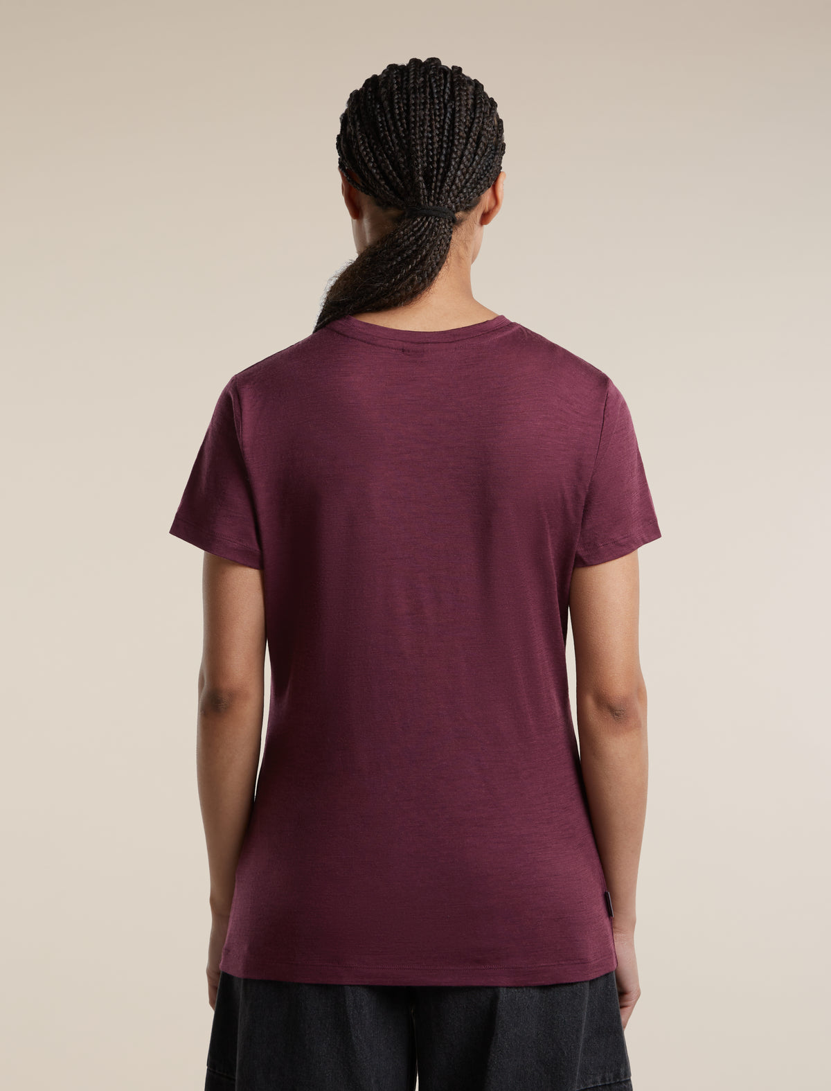 Women's Merino 150 Tech Lite Short Sleeve Tee Dark Berry - 2