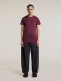 Women's Merino 150 Tech Lite Short Sleeve Tee Dark Berry - 3
