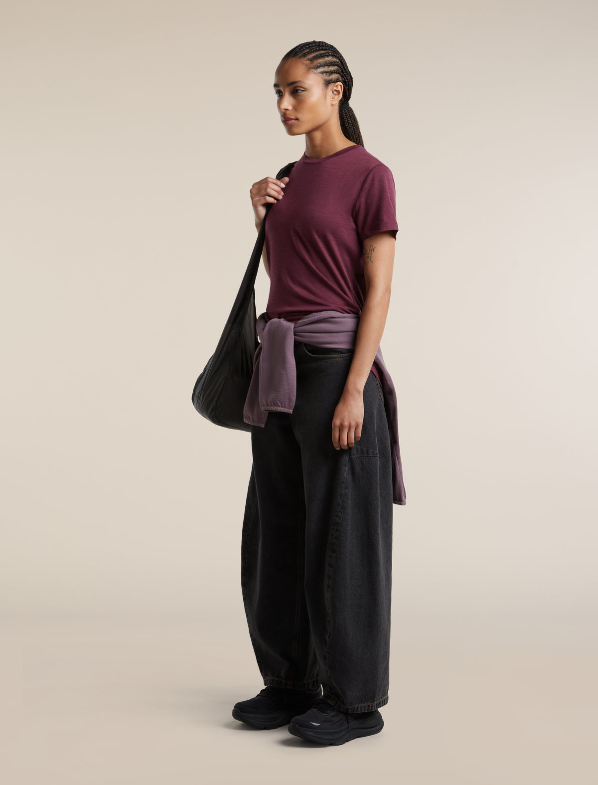 Women's Merino 150 Tech Lite Short Sleeve Tee Dark Berry - 4