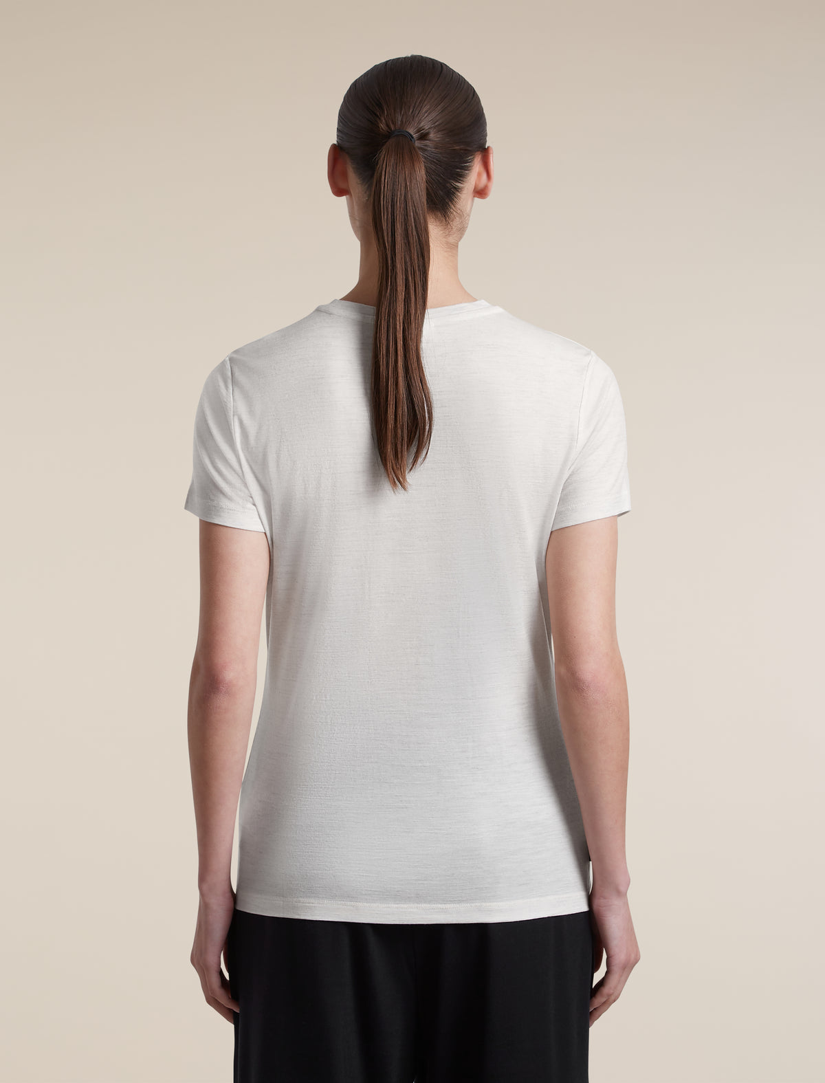 Women's Merino 150 Tech Lite Short Sleeve Tee Ecru Heather - 2