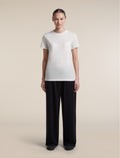 Women's Merino 150 Tech Lite Short Sleeve Tee Ecru Heather - 3