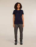 Women's Merino 150 Tech Lite Short Sleeve T-Shirt Midnight Navy - 3