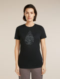 Women's Merino 150 Tech Lite Short Sleeve Tee Hike Path Black - 1