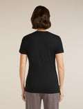 Women's Merino 150 Tech Lite Short Sleeve Tee Hike Path Black - 2