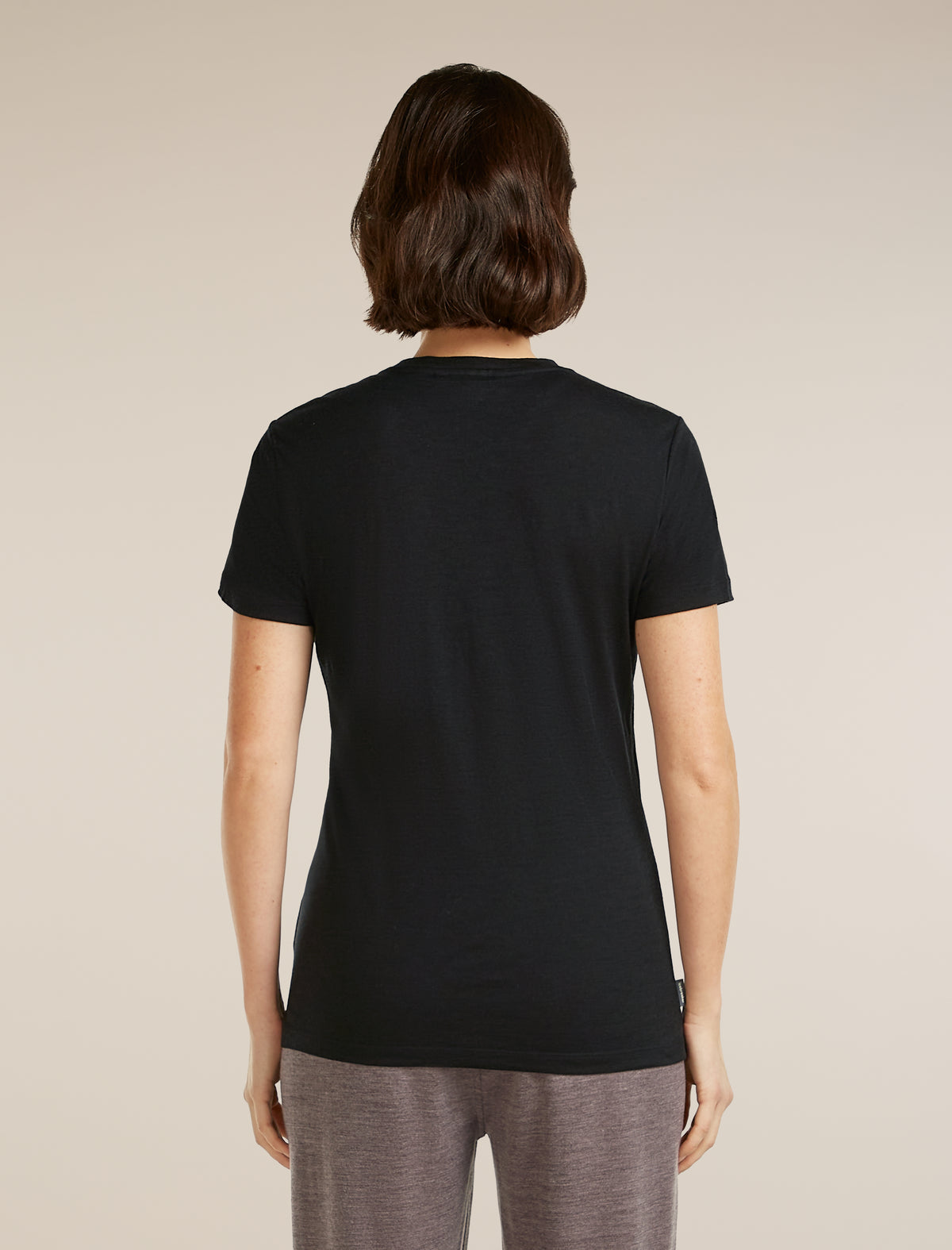 Women's Merino 150 Tech Lite Short Sleeve Tee Hike Path Black - 2